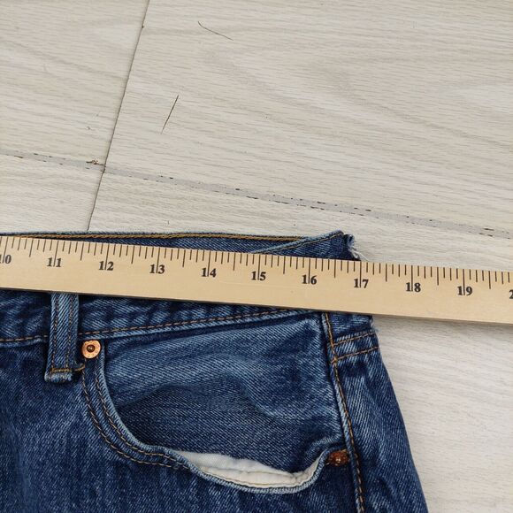 Levis 501 XX Jeans Mens 34x30 Button Fly Straight Fit Blue Cotton Workwear - Picture 7 of 10